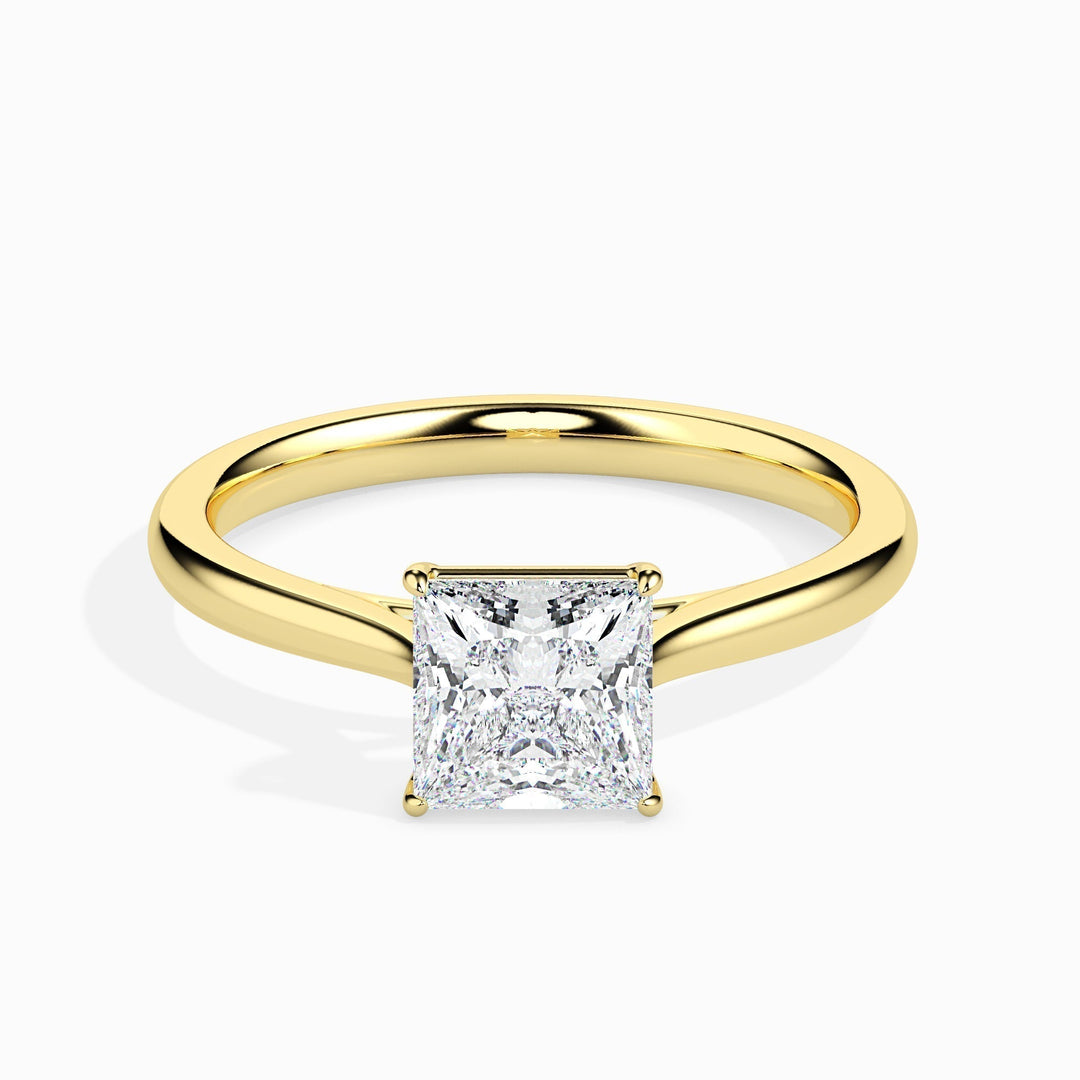 1ct Princess F- VS Lab Grown Diamond Solitaire Engagement Ring