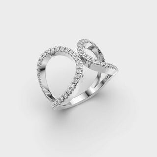 Unique Diamond Moissanite Ring for Women