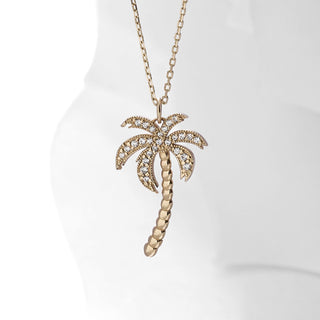 Palm Tree Moissanite Diamond Pendant for Women