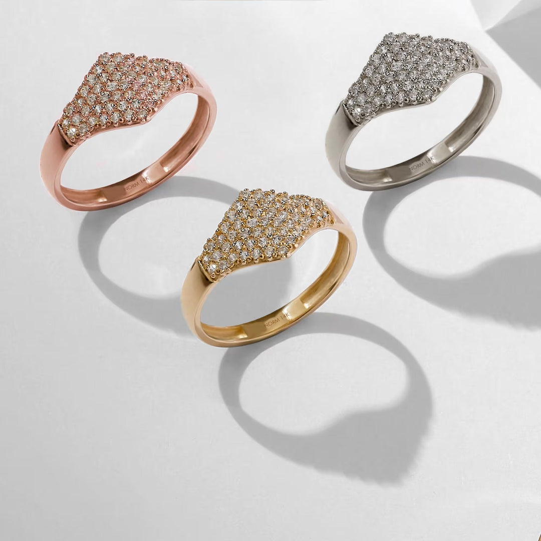 Round Cut Moissanite Lab Grown Diamond Wedding Ring in Solid Gold