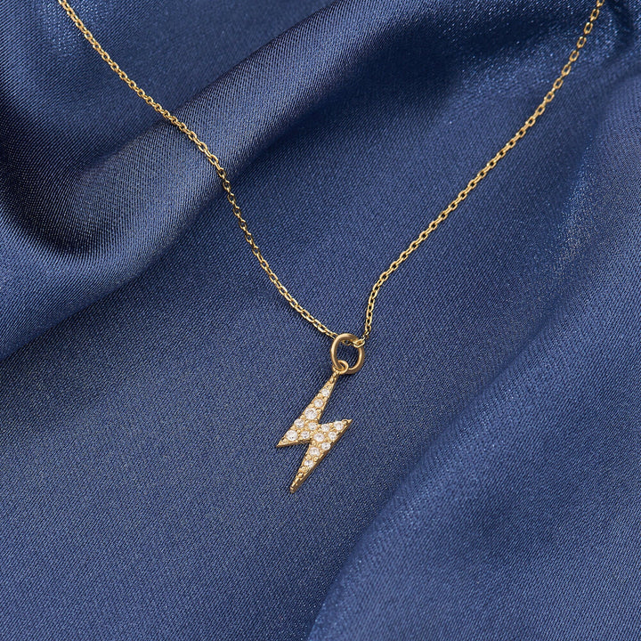 Thunder Lab Created Diamond Pendant Necklace for Women