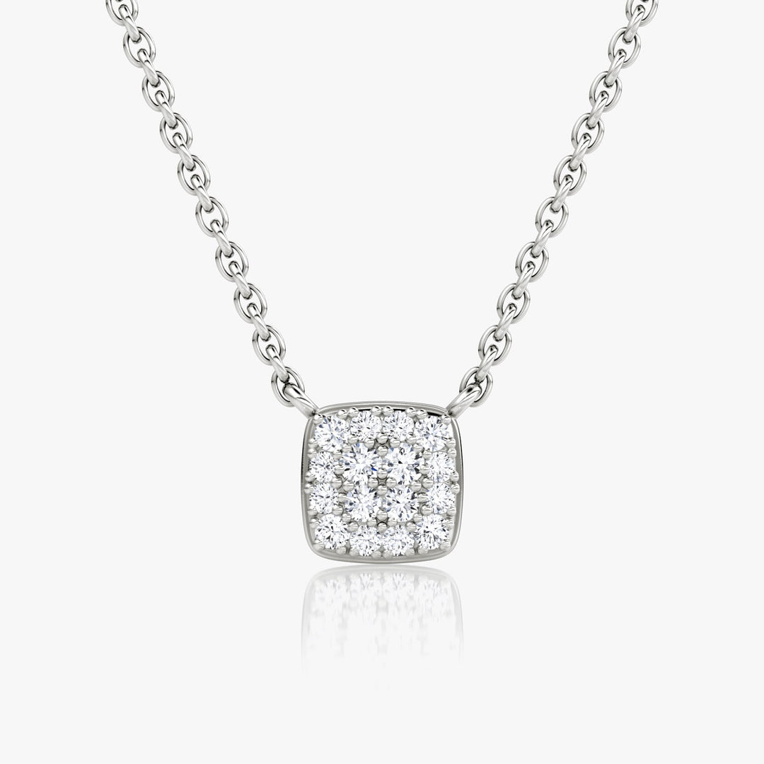 0.10TCW Round F-VS Lab Grown Diamond Necklace