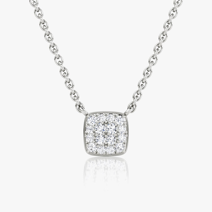 0.10TCW Round F-VS Lab Grown Diamond Necklace