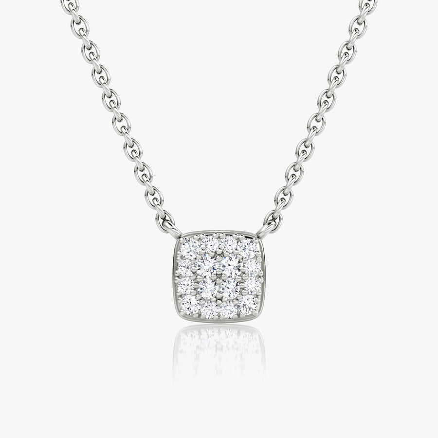 0.10TCW Round F-VS Lab Grown Diamond Necklace
