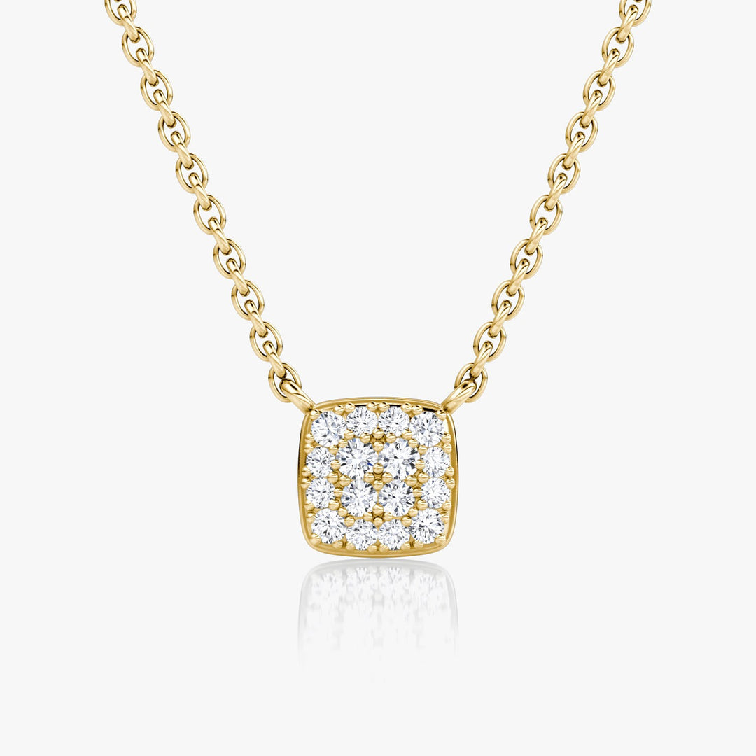 0.10TCW Round F-VS Lab Grown Diamond Necklace