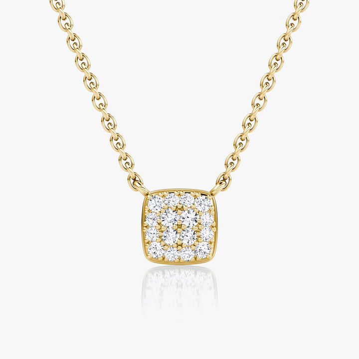 0.10TCW Round F-VS Lab Grown Diamond Necklace