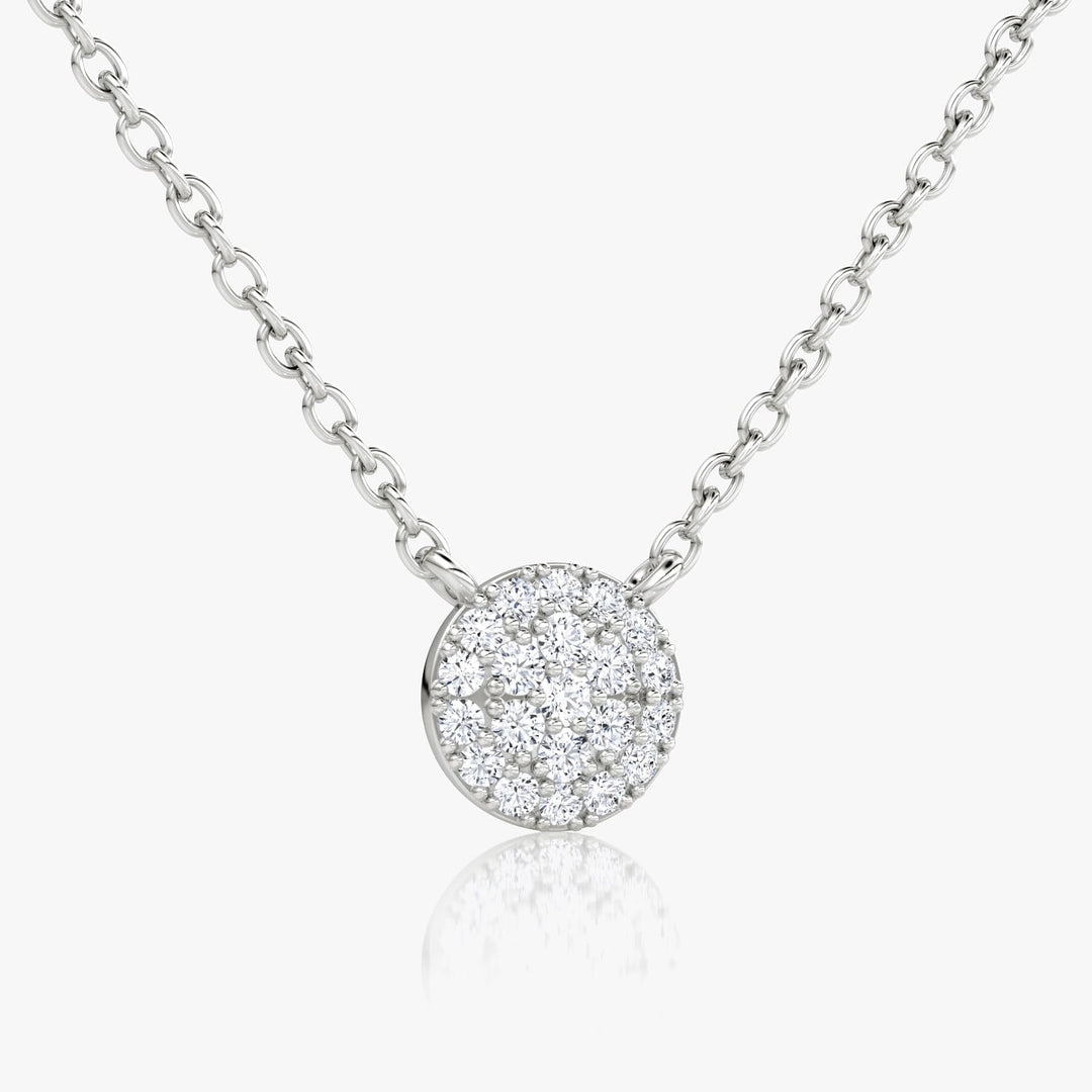 0.12TCW Round F-VS Lab Grown Diamond Necklace for Women