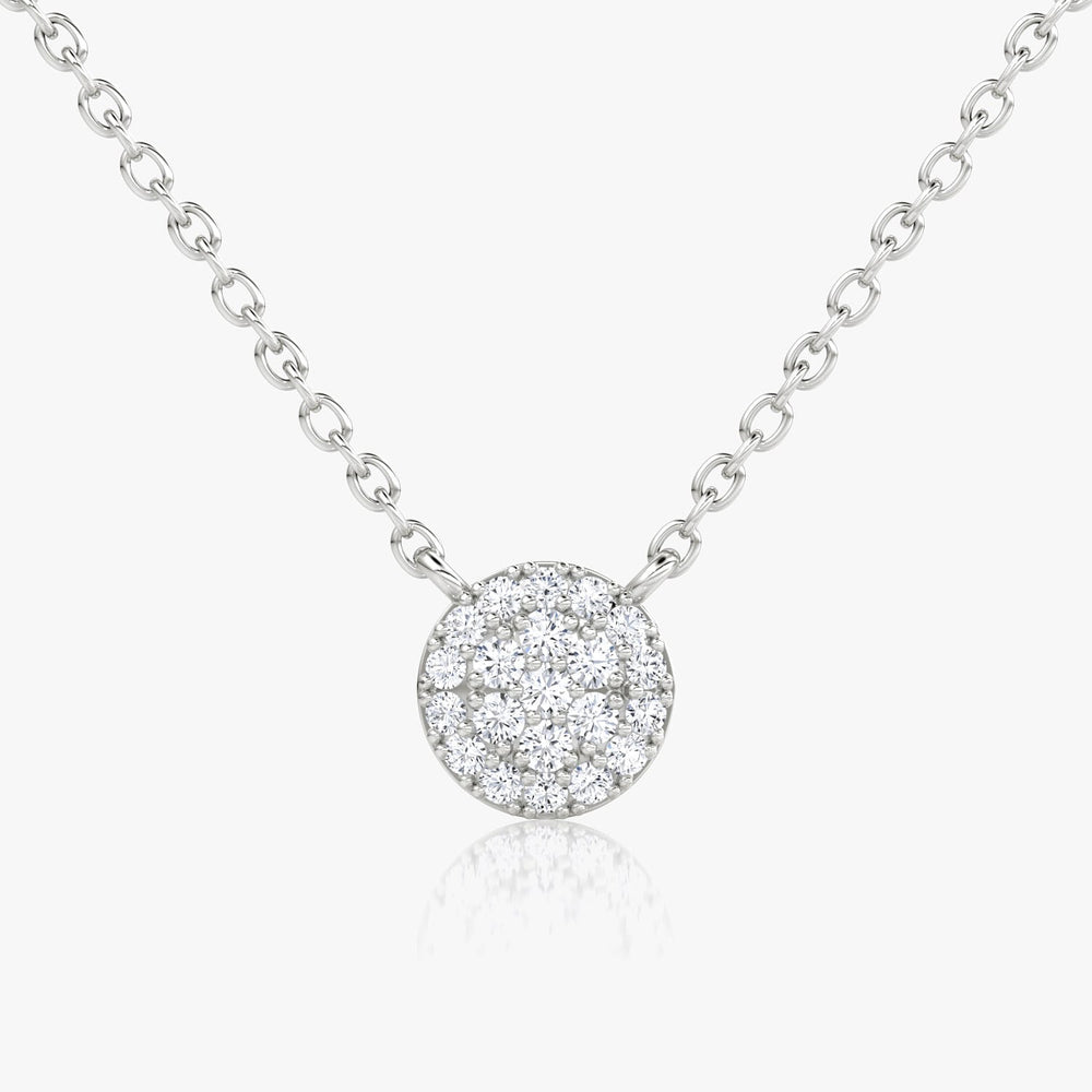 0.12TCW Round F-VS Lab Grown Diamond Necklace for Women