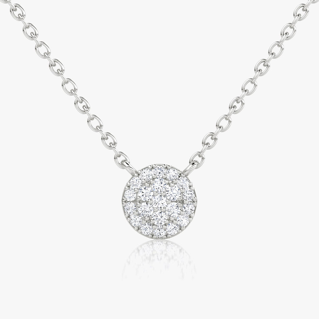 0.12TCW Round F-VS Lab Grown Diamond Necklace for Women