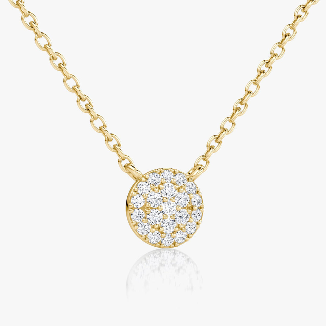 0.12TCW Round F-VS Lab Grown Diamond Necklace for Women