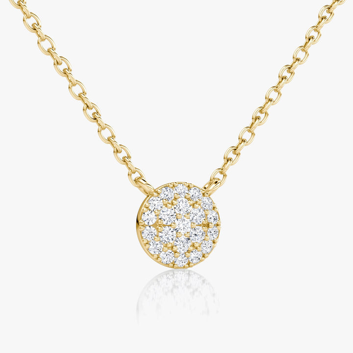 0.12TCW Round F-VS Lab Grown Diamond Necklace for Women