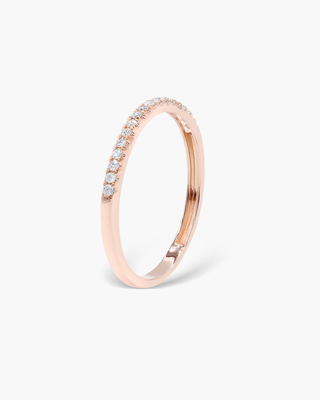 0.18ct Round EF- VVS Lab Grown Diamond Half Eternity Wedding Band