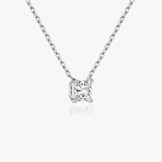 0.25CT - 1.0CT Princess Solitaire F-VS Lab Grown Diamond Necklace