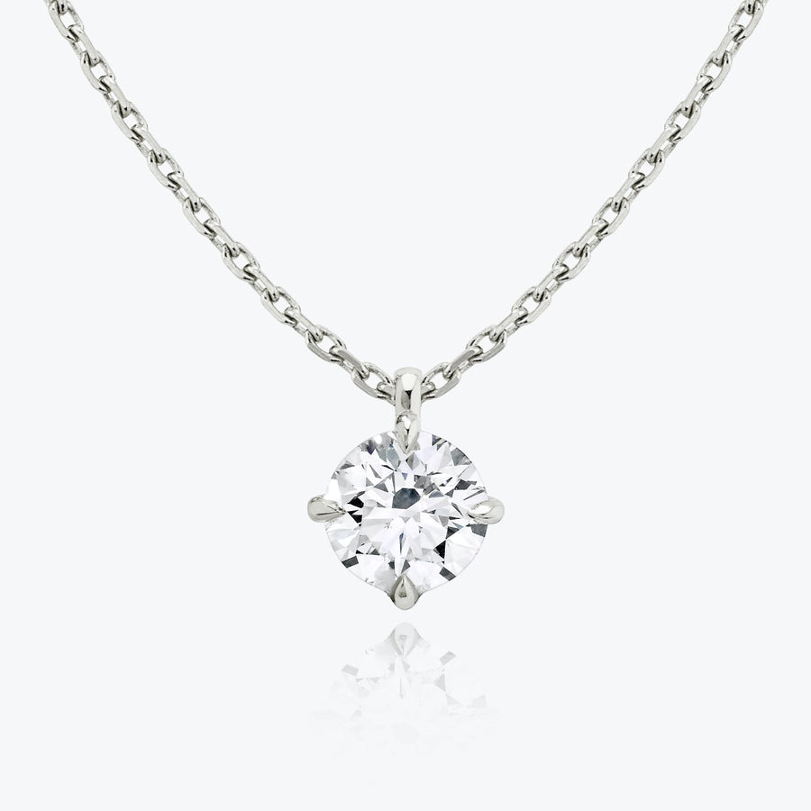0.25CT - 1.0CT Round Solitaire F-VS Lab Grown Diamond Necklace