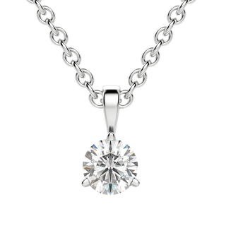 0.25CT- 1.50CT Round F-VS Lab Grown Diamond Solitaire Necklace