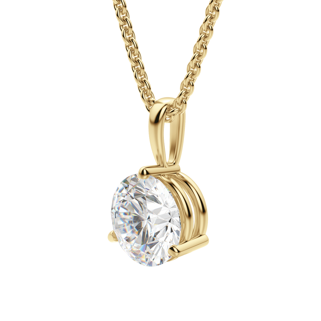 0.25CT- 1.50CT Round F-VS Lab Grown Diamond Solitaire Necklace
