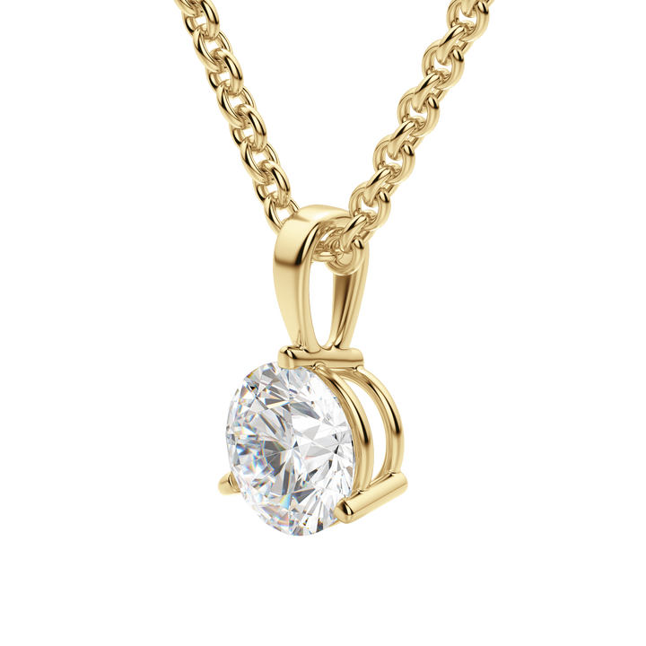 0.25CT- 1.50CT Round F-VS Lab Grown Diamond Solitaire Necklace