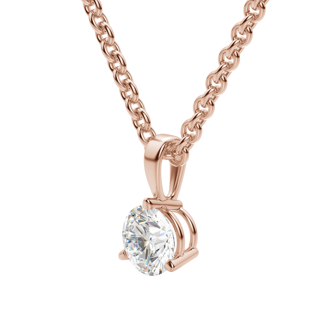 0.25CT- 1.50CT Round F-VS Lab Grown Diamond Solitaire Necklace