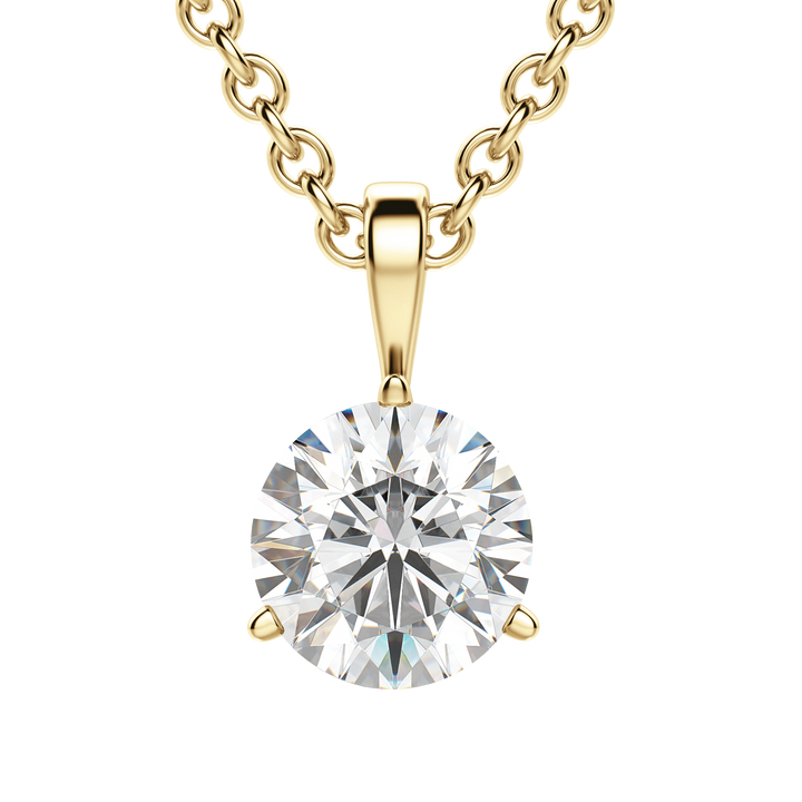 0.25CT- 1.50CT Round F-VS Lab Grown Diamond Solitaire Necklace