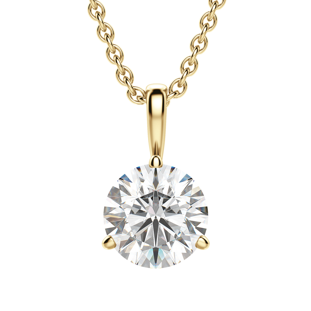 0.25CT- 1.50CT Round F-VS Lab Grown Diamond Solitaire Necklace