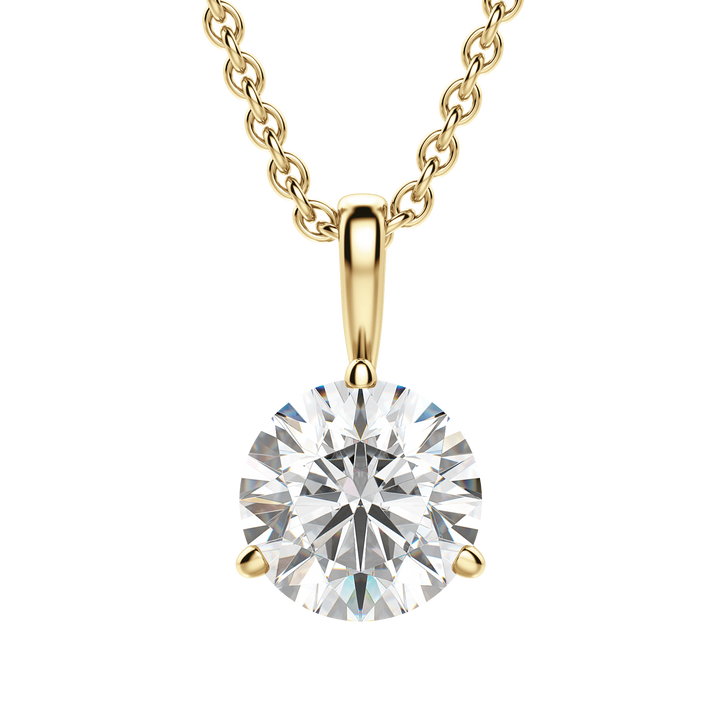 0.25CT- 1.50CT Round F-VS Lab Grown Diamond Solitaire Necklace