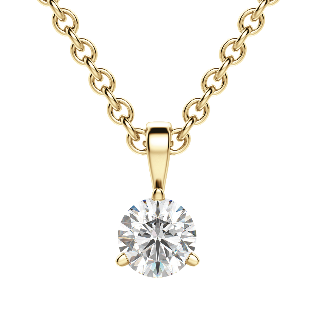0.25CT- 1.50CT Round F-VS Lab Grown Diamond Solitaire Necklace