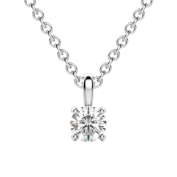 0.25CT - 1.50CT Round Solitaire F-VS Lab Grown Diamond Necklace