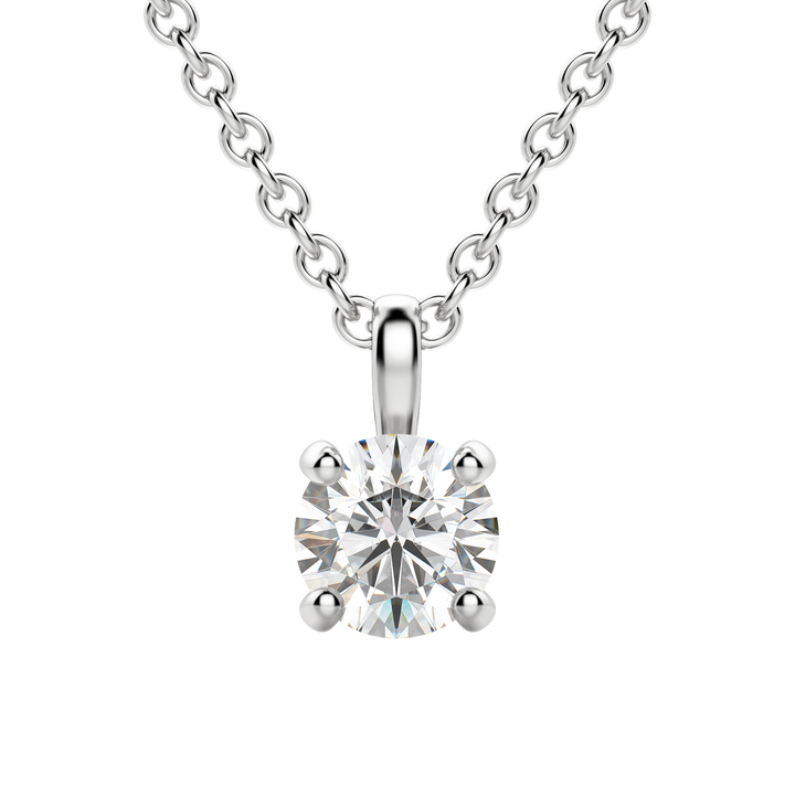 0.25CT - 1.50CT Round Solitaire F-VS Lab Grown Diamond Necklace
