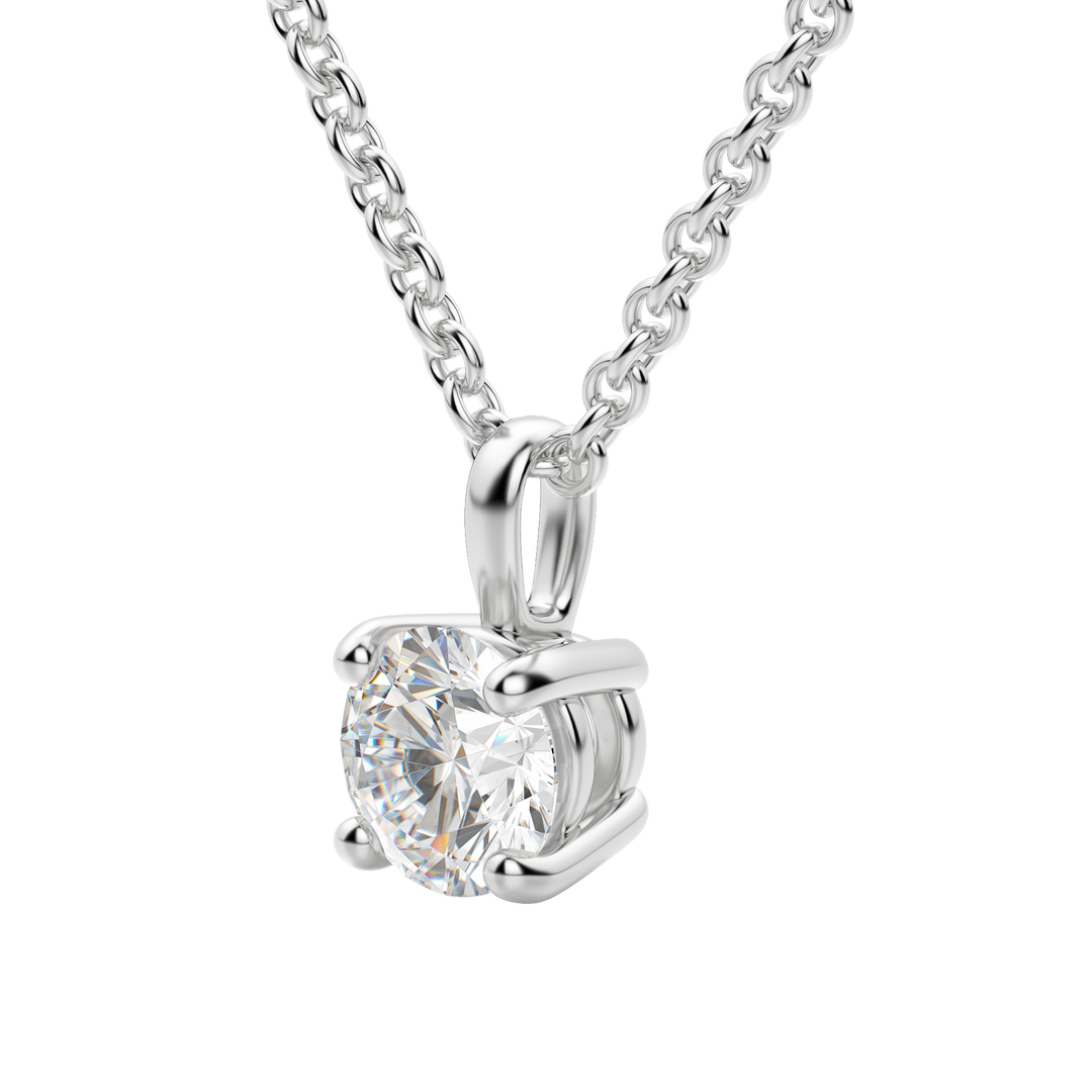 0.25CT - 1.50CT Round Solitaire F-VS Lab Grown Diamond Necklace