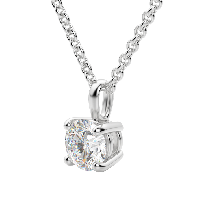 0.25CT - 1.50CT Round Solitaire F-VS Lab Grown Diamond Necklace