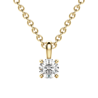0.25CT - 1.50CT Round Solitaire F-VS Lab Grown Diamond Necklace