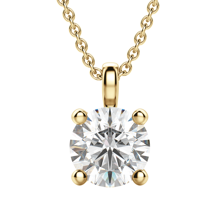0.25CT - 1.50CT Round Solitaire F-VS Lab Grown Diamond Necklace