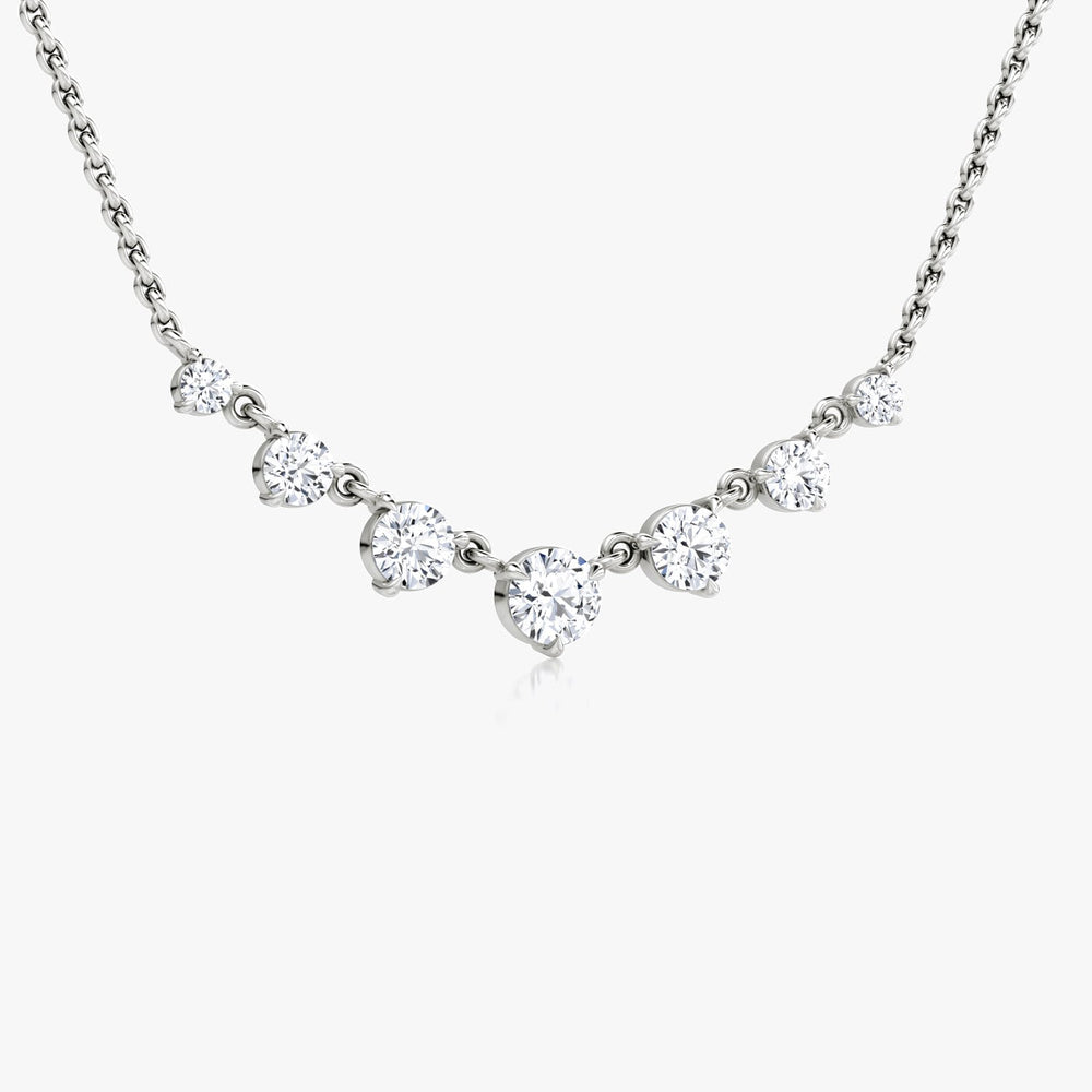 0.25CT Round F-VS Lab Grown Diamond Necklace
