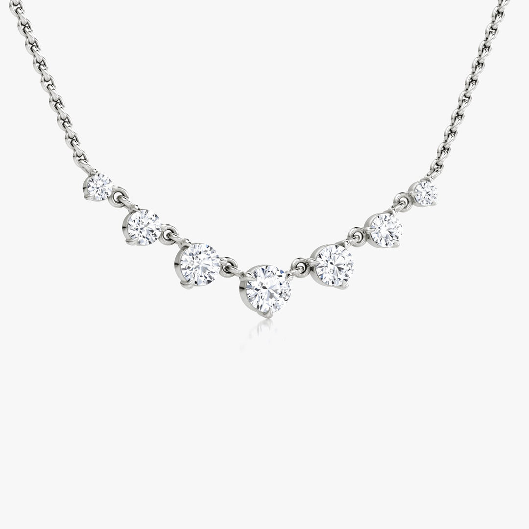 0.25CT Round F-VS Lab Grown Diamond Necklace