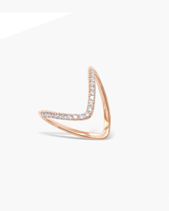 0.27ct Round Cut EF- VVS Lab Grown Diamond Curved Style Wedding Band