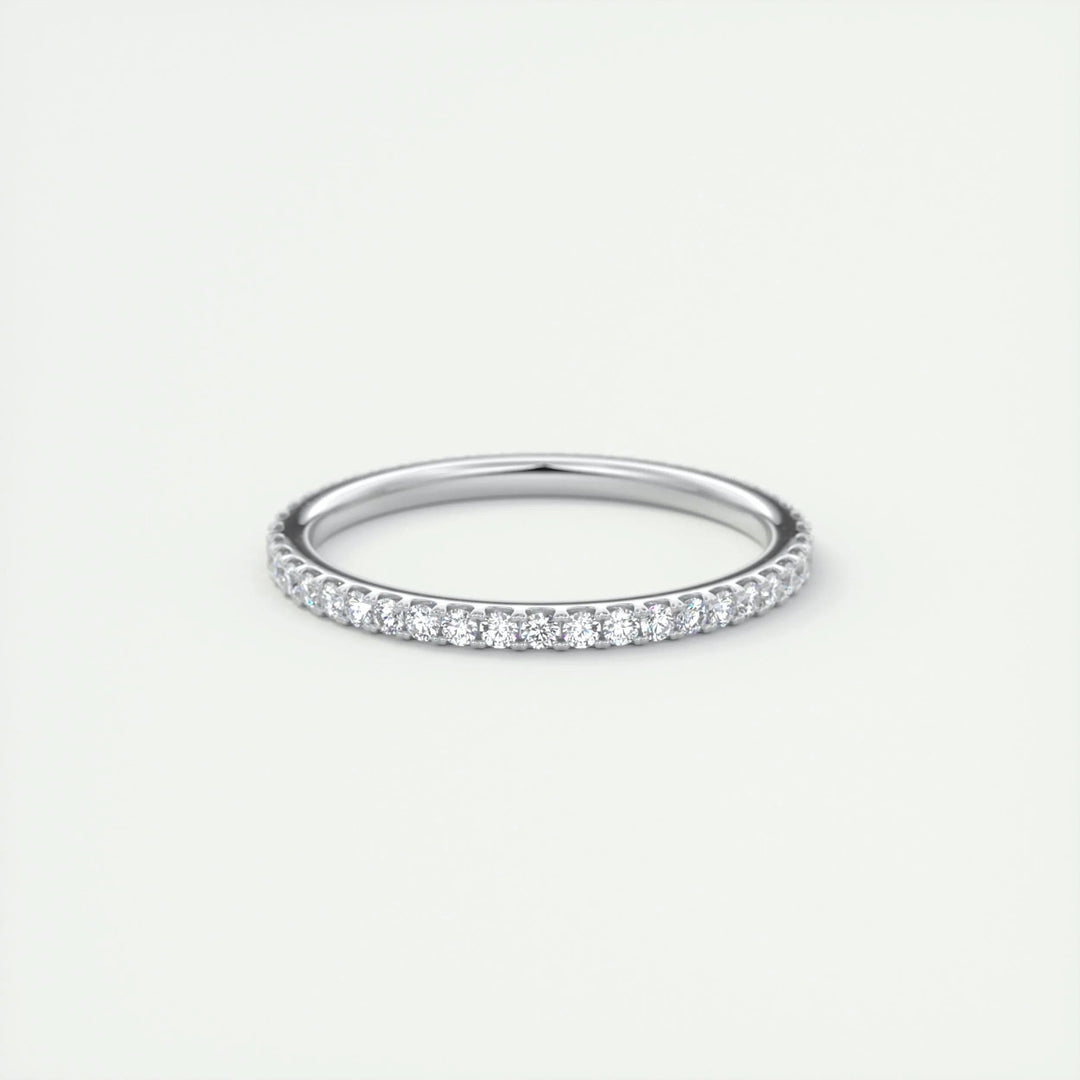 0.36CT Round EF- VVS Lab Grown Diamond Full Eternity Wedding Band