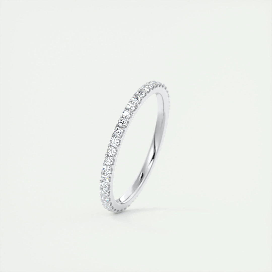 0.36CT Round EF- VVS Lab Grown Diamond Full Eternity Wedding Band