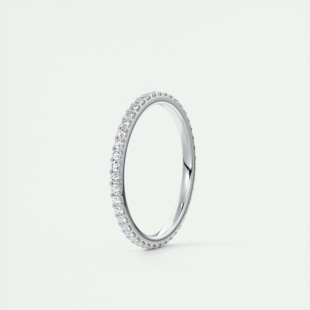 0.36CT Round EF- VVS Lab Grown Diamond Full Eternity Wedding Band
