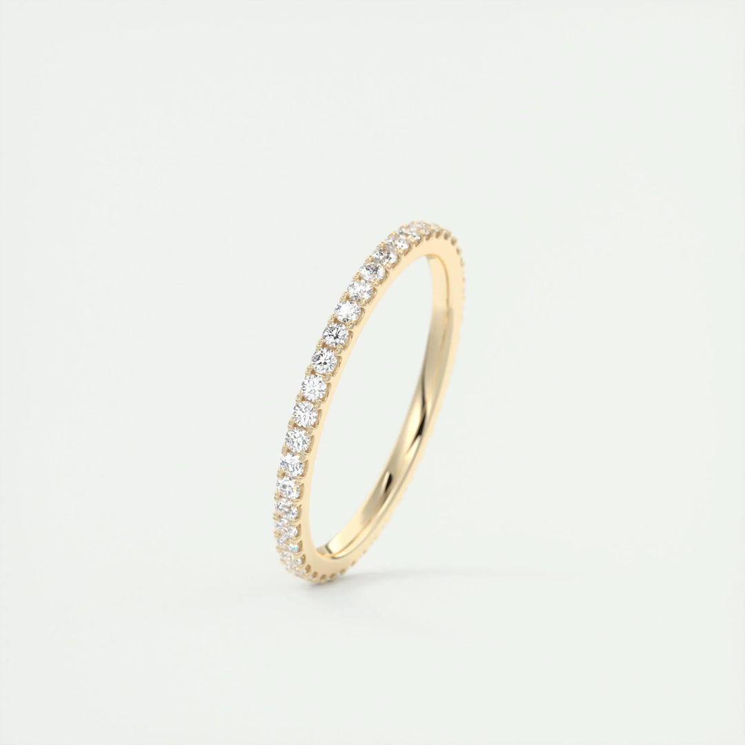 0.36CT Round EF- VVS Lab Grown Diamond Full Eternity Wedding Band