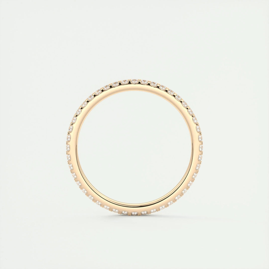 0.36CT Round EF- VVS Lab Grown Diamond Full Eternity Wedding Band