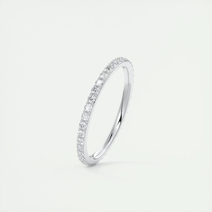0.37CT Round EF- VVS Lab Grown Diamond Full Eternity Wedding Band