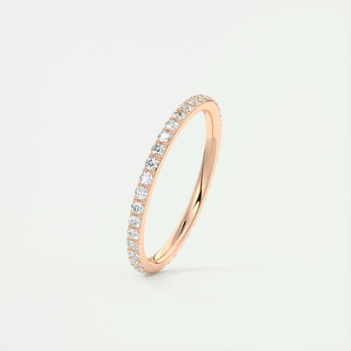 0.37CT Round EF- VVS Lab Grown Diamond Full Eternity Wedding Band