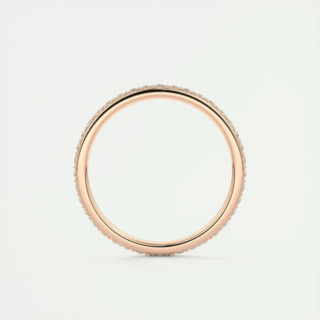 0.37CT Round EF- VVS Lab Grown Diamond Full Eternity Wedding Band