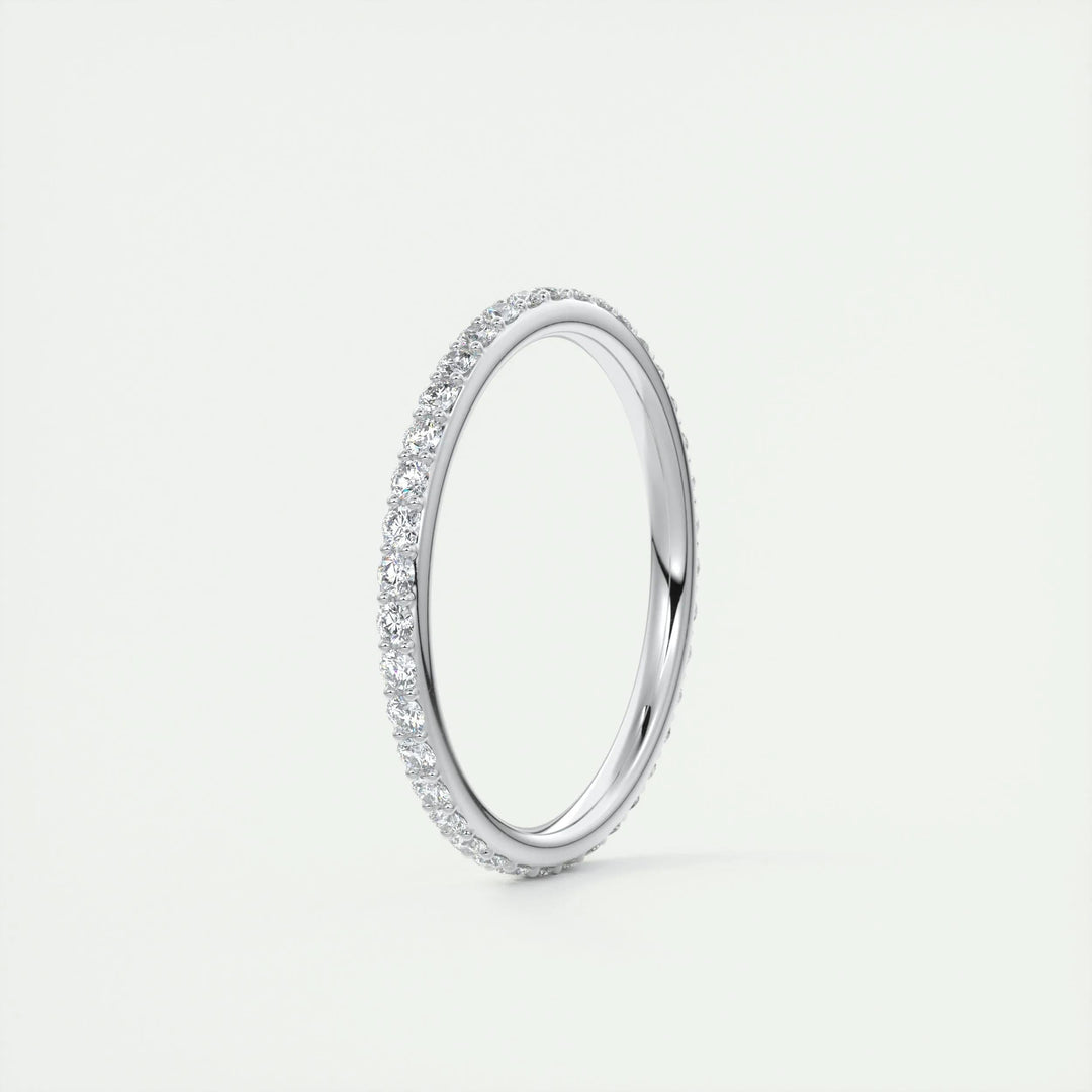 0.37CT Round EF- VVS Lab Grown Diamond Full Eternity Wedding Band