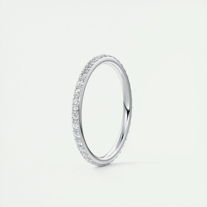 0.37CT Round EF- VVS Lab Grown Diamond Full Eternity Wedding Band