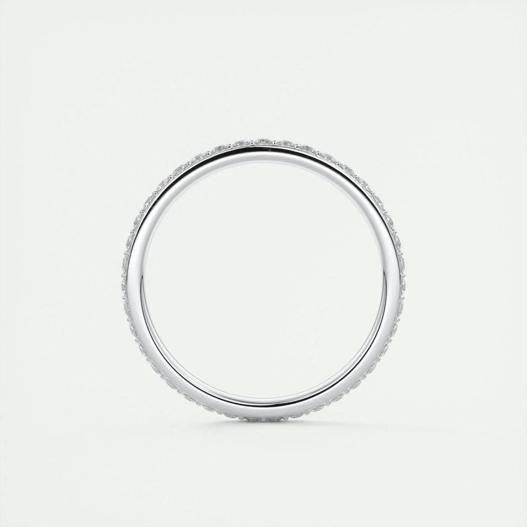 0.37CT Round EF- VVS Lab Grown Diamond Full Eternity Wedding Band