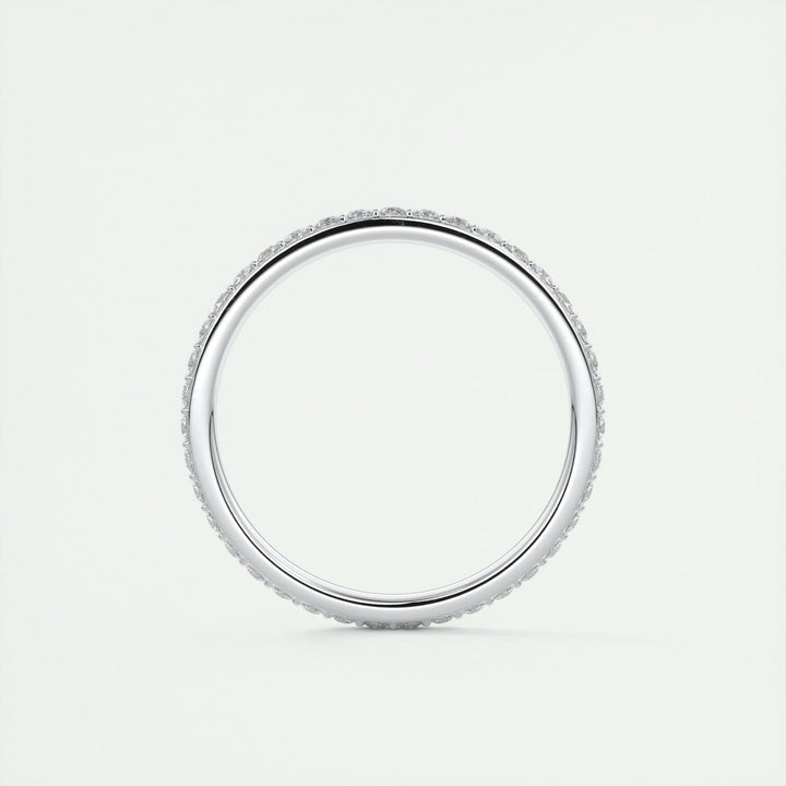 0.37CT Round EF- VVS Lab Grown Diamond Full Eternity Wedding Band