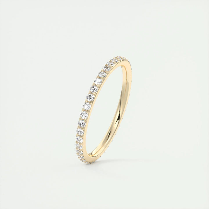 0.37CT Round EF- VVS Lab Grown Diamond Full Eternity Wedding Band