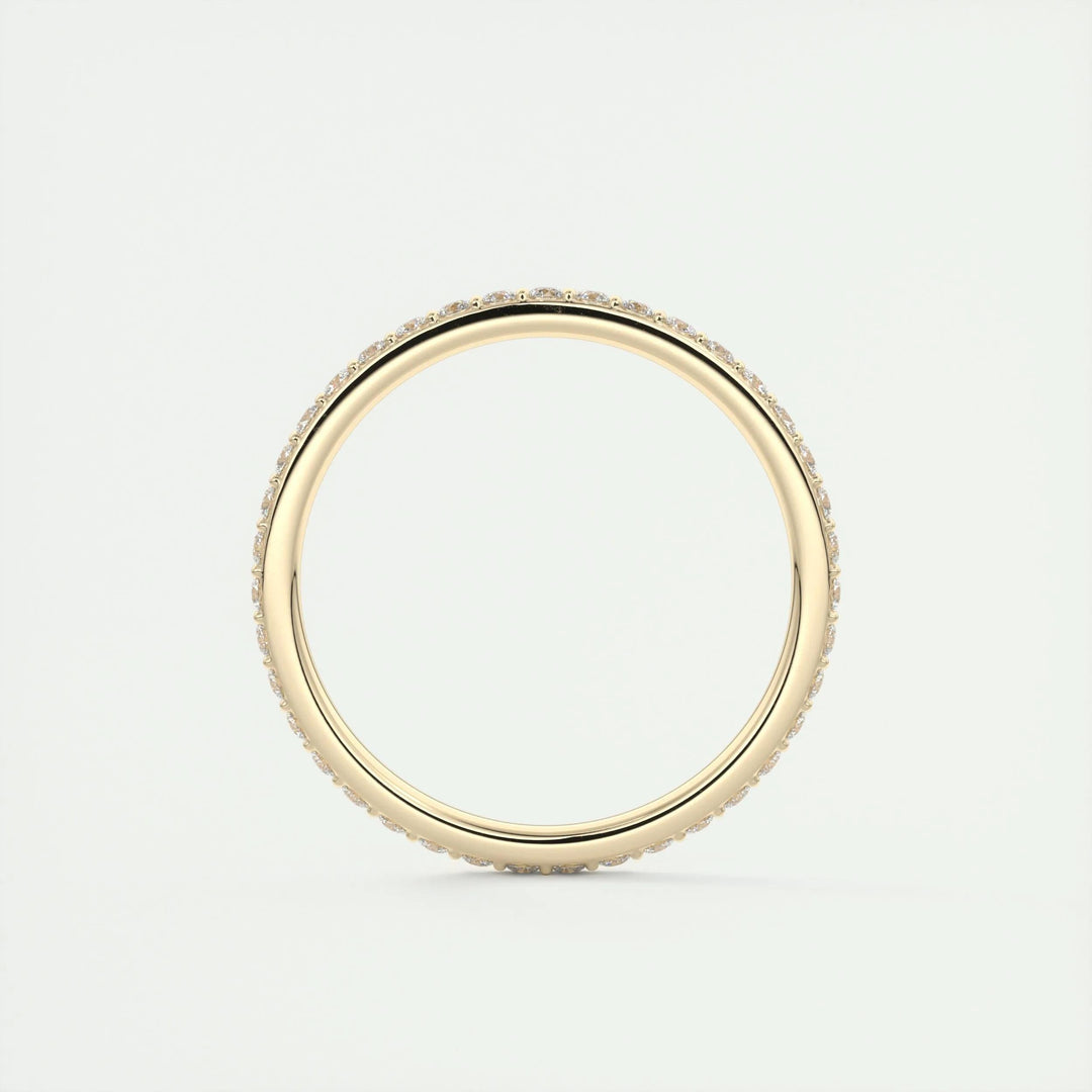 0.37CT Round EF- VVS Lab Grown Diamond Full Eternity Wedding Band