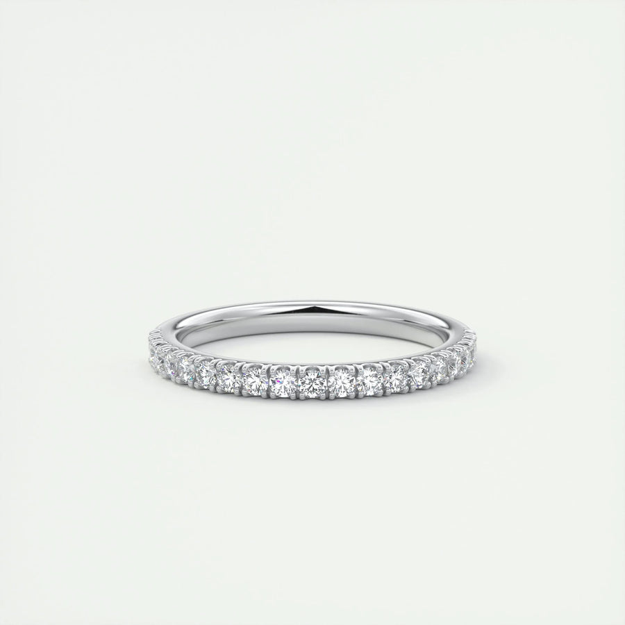 0.38ct Round EF- VVS Lab Grown Diamond Half Eternity Wedding Band